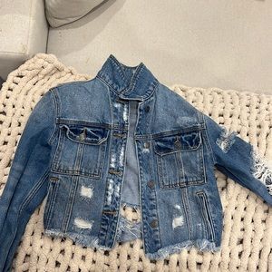 Ripped Jean jacket - brand hidden